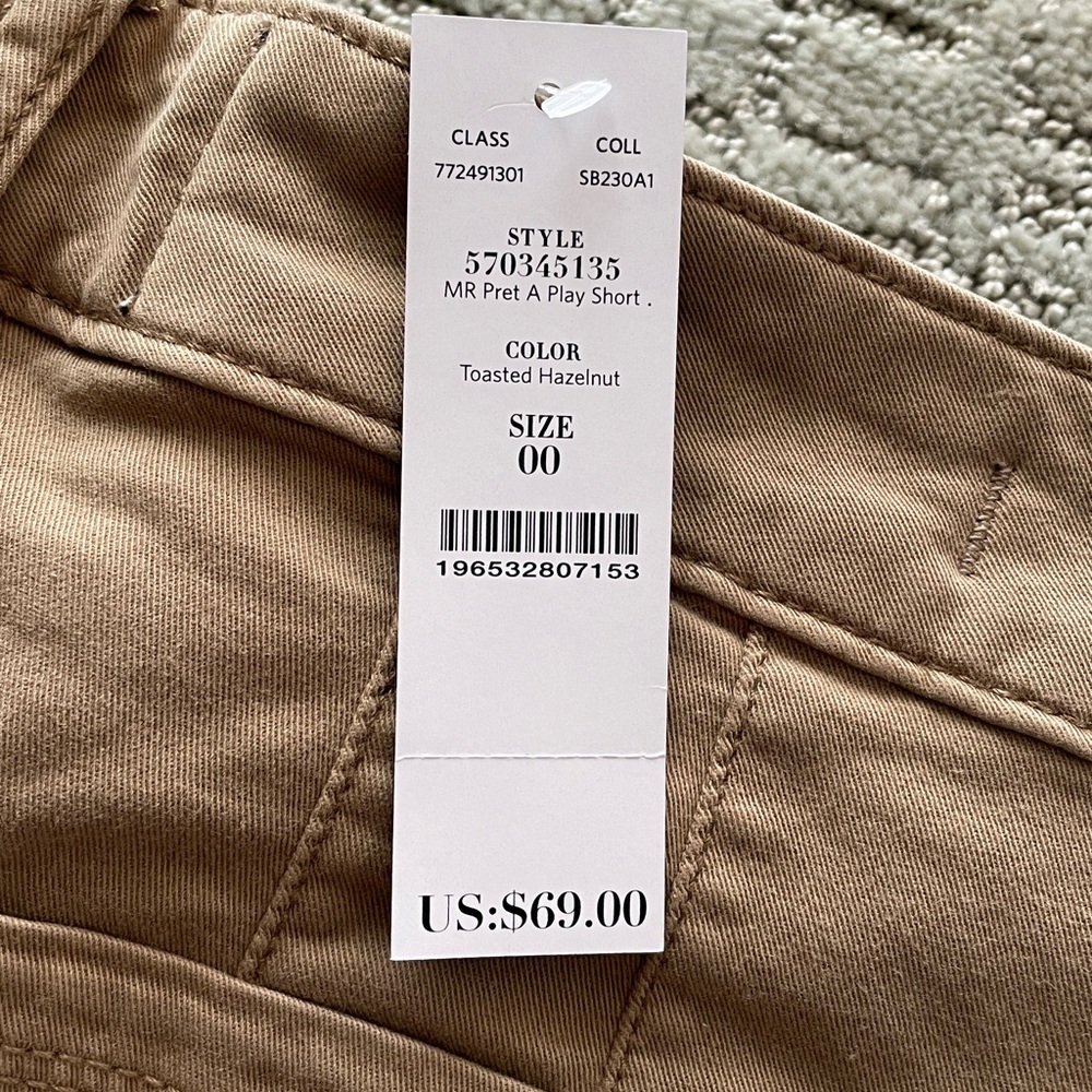 🤎 White House Black Market Pret a Play Shorts / size 00 / toasted hazelnut / nwt - Picture 4 of 5